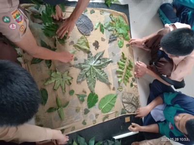 PELATIHAN BATIK ECOPRINT SMK NEGERI 2 PAGAR ALAM 