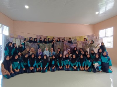 PELATIHAN BATIK ECOPRINT SMK NEGERI 2 PAGAR ALAM 