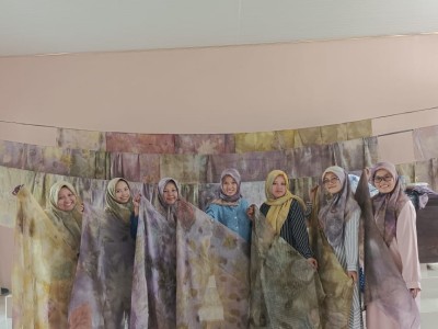 PELATIHAN BATIK ECOPRINT SMK NEGERI 2 PAGAR ALAM 